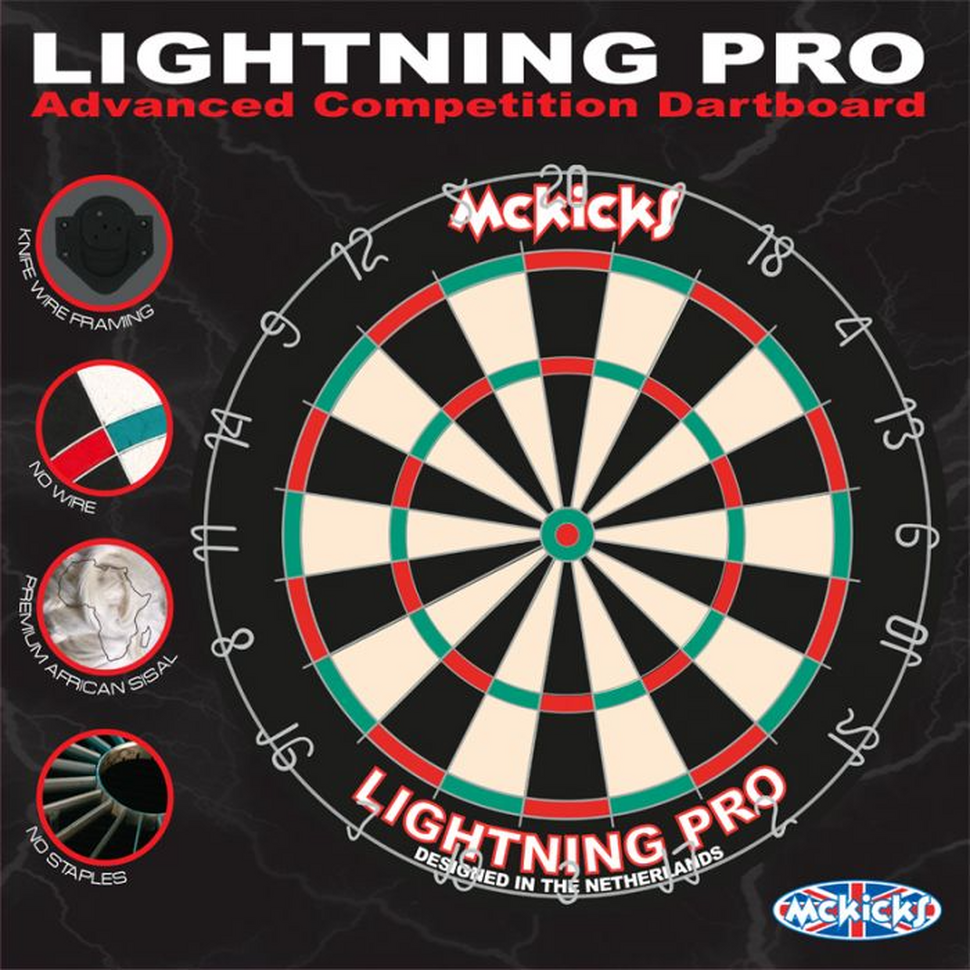 McKicks dartbord lightning pro 